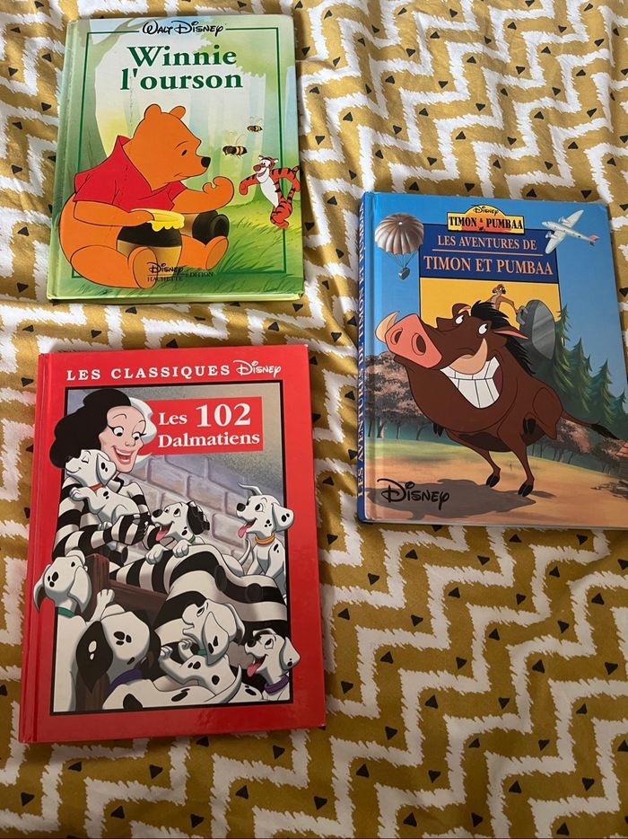 Livres Disney: Winnie l’ourson, les 102 dalmatiens, timon et pumba