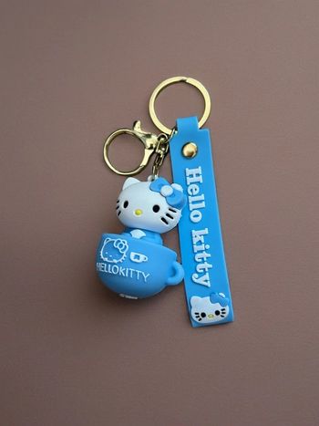 Porte clés Hello Kitty bleu