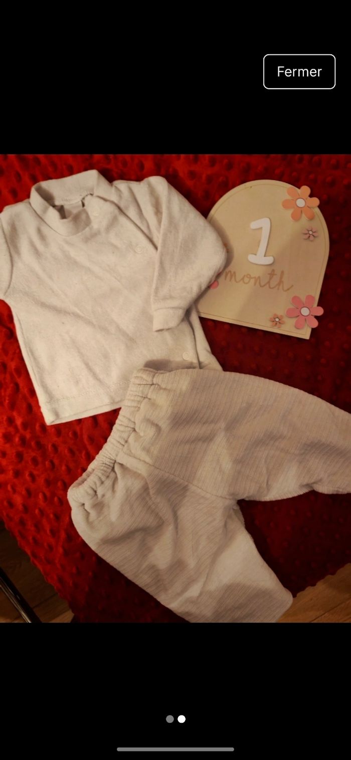 Ensemble pyjamas deux pièces - photo numéro 2