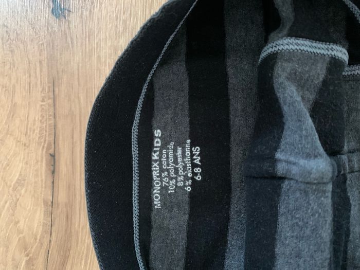 Lot 2 caleçons gris Monoprix kids taille 6/8 ans - photo numéro 2