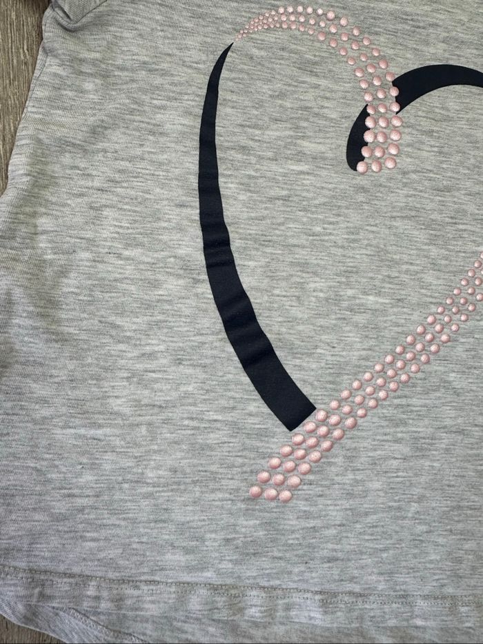 T-shirt sport effet 2 en 1 motif cœur - taille 6 ans - 116cm - photo numéro 5