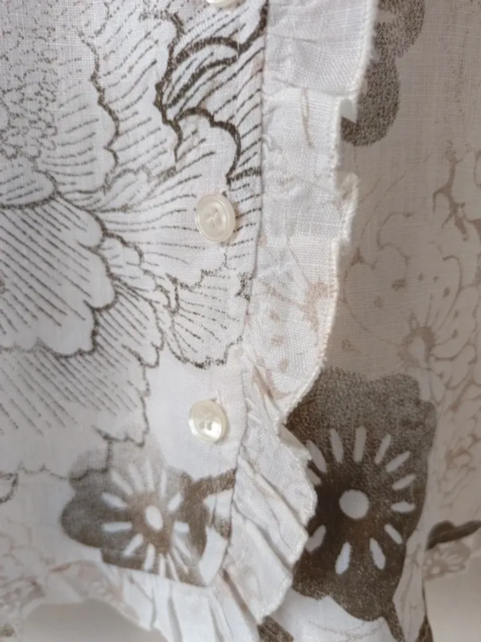 Chemise sans manches Canda 100% lin t.42 - photo numéro 5