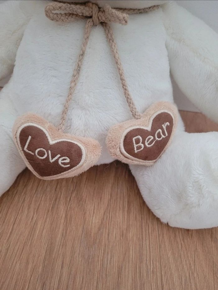 Peluche doudou ours Aubert - photo numéro 3