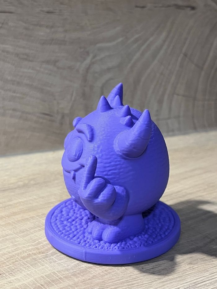 👾 Figurine Petit Monstre Violet – Objet déco original - photo numéro 6