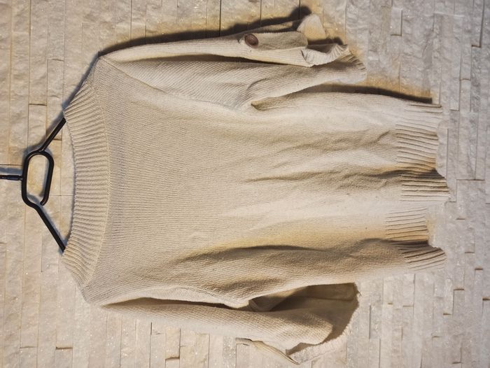 Pull Crème Manches mi longues Femme Taille M - photo numéro 5