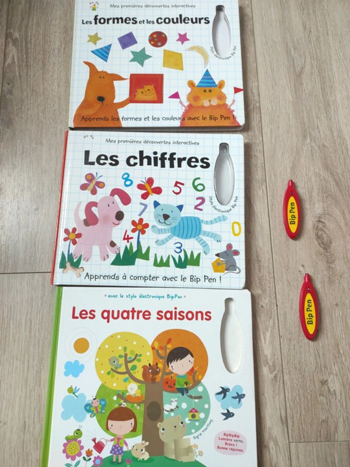 Lot de 3 livres interactif