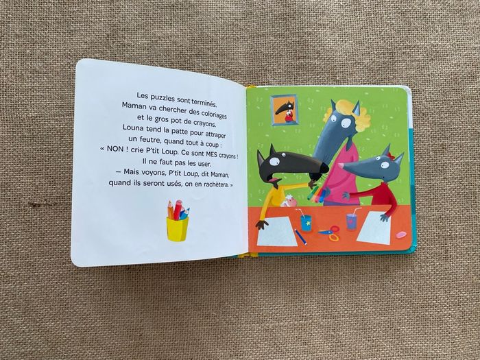 Livre p'tit loup ne veut pas partager Auzou - photo numéro 4