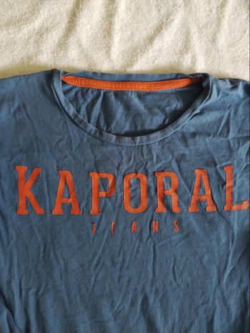 T shirt manches longues Kaporal garçon 12 ans bleu