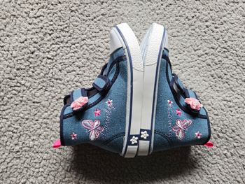 Baskets montantes fille bleues – Rock and Joy à scratch – Pointure 28