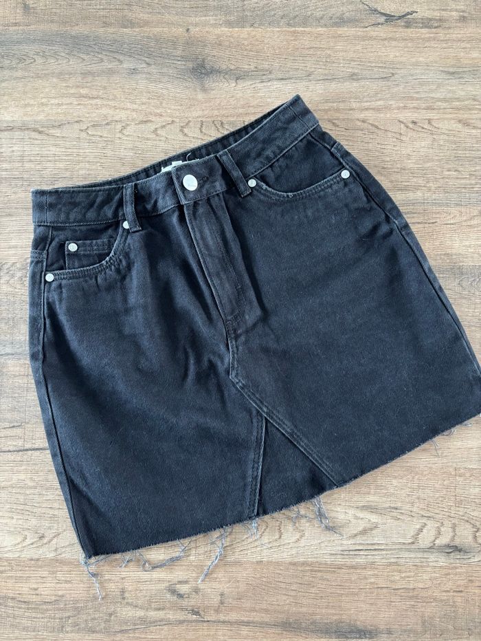 Jupe en jean noire Bizzbee - Taille XS - Neuve