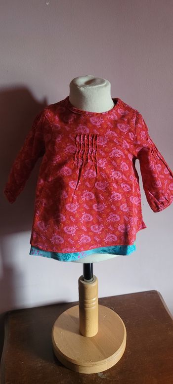 Robe manches longues en velours 