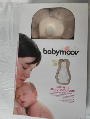 Coussin Morphologique Babymoov Bébé Ergonomique Anti-Tête Plate Très Bon État