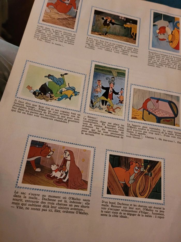 RARE 1971 Album Panini ancien Disney Le monde prodigieux des Aristochats chats complet - photo numéro 7