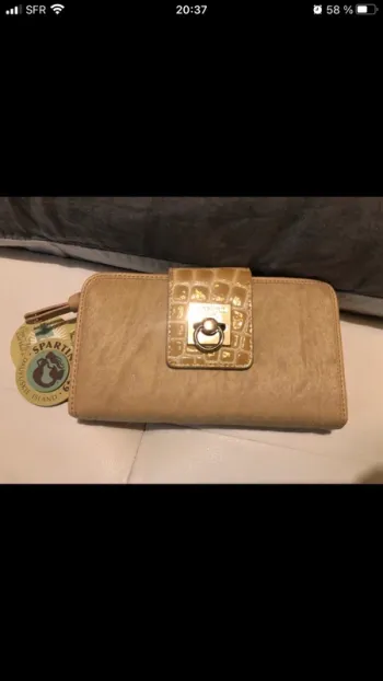 Portefeuille spartina beige