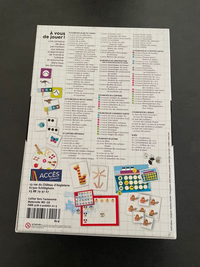 Accès éditions vers l’autonomie coffret maternelle  ms gs montessori - photo numéro 2