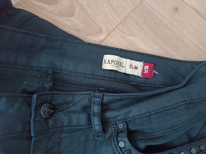 Pantalon slim noir Kaporal - photo numéro 7