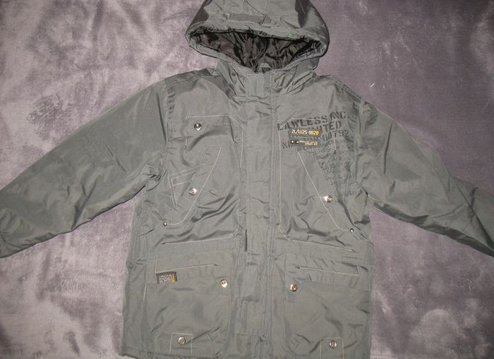 BLOUSON À CAPUCHE GRIS GARÇON "LAWLESS" - 10 ANS - n°02