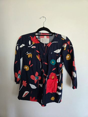 Robe tablier fleurie