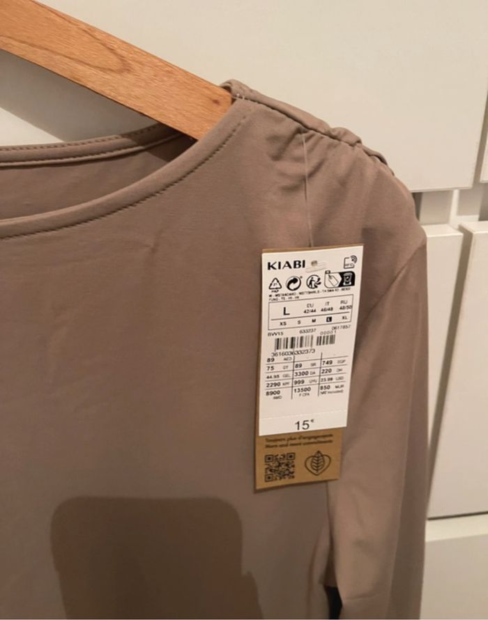 Body uni beige, taille L, Kiabi - photo numéro 2