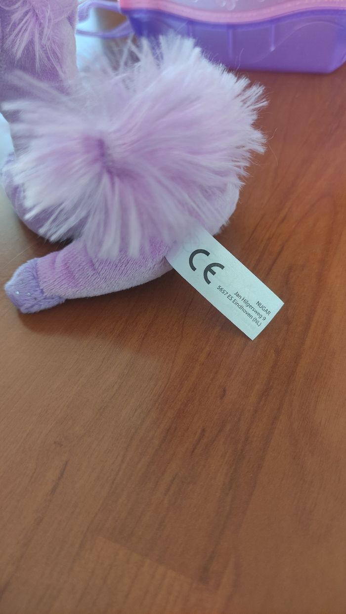Peluche licorne et son panier de transport - photo numéro 9