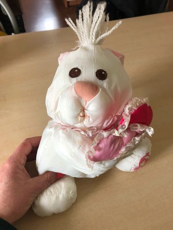 Doudou lapin coeur Fisher price vintage
