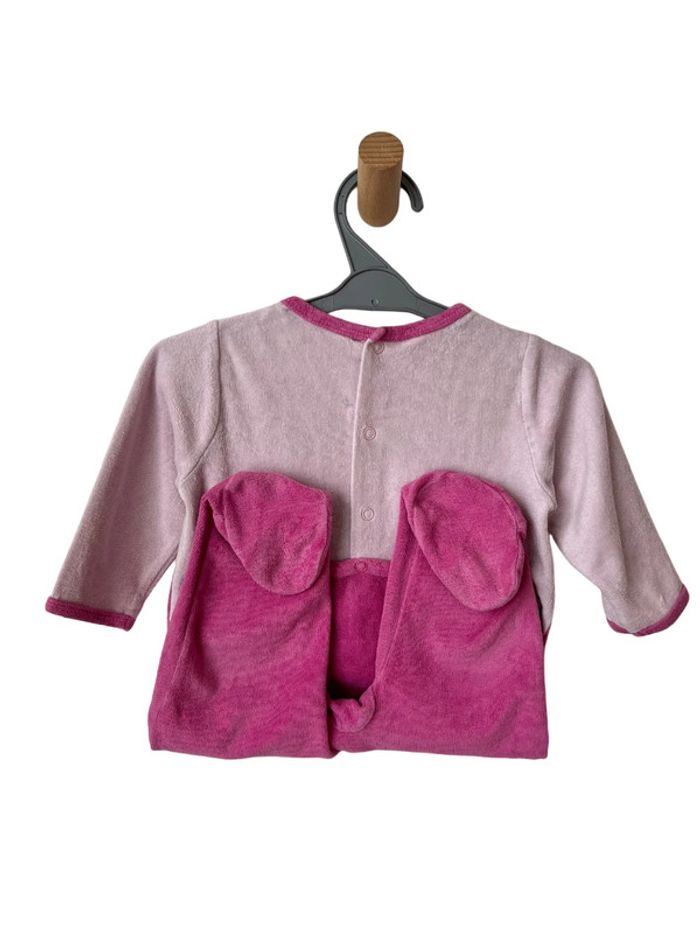 Pyjama en velours violet et rose “petite cocotte” - Gémo 12 mois - photo numéro 5