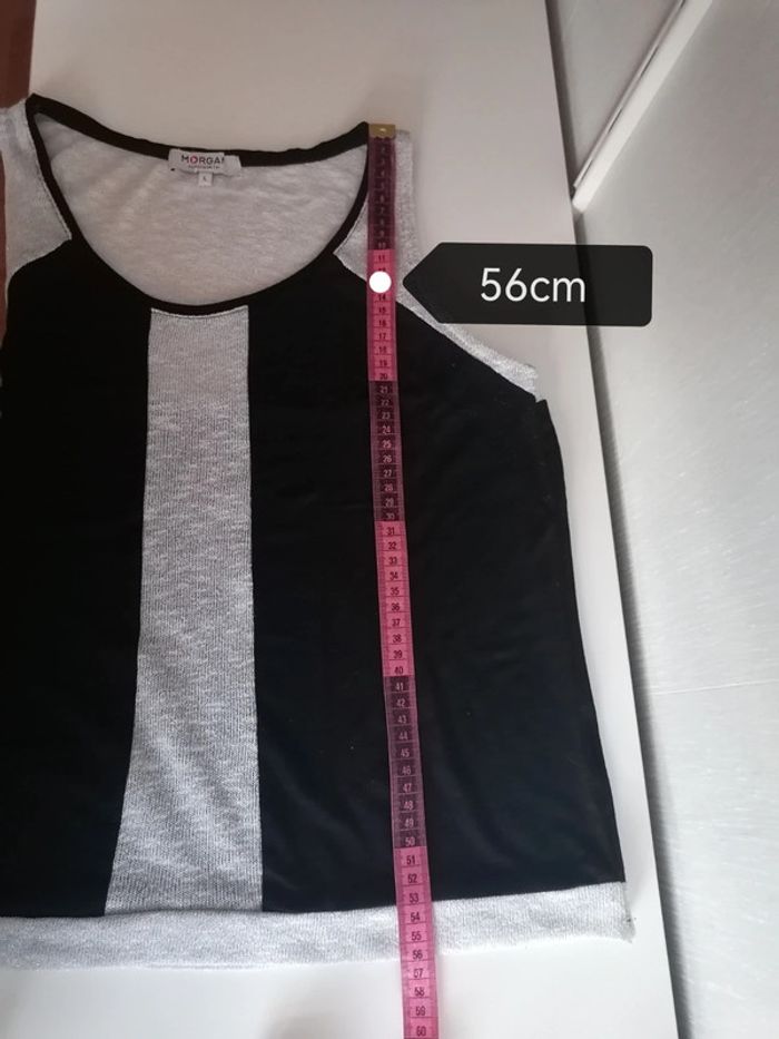 Tee-shirt Morgan L noir et gris - photo numéro 8