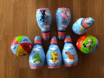 Jeu de quilles en cuir