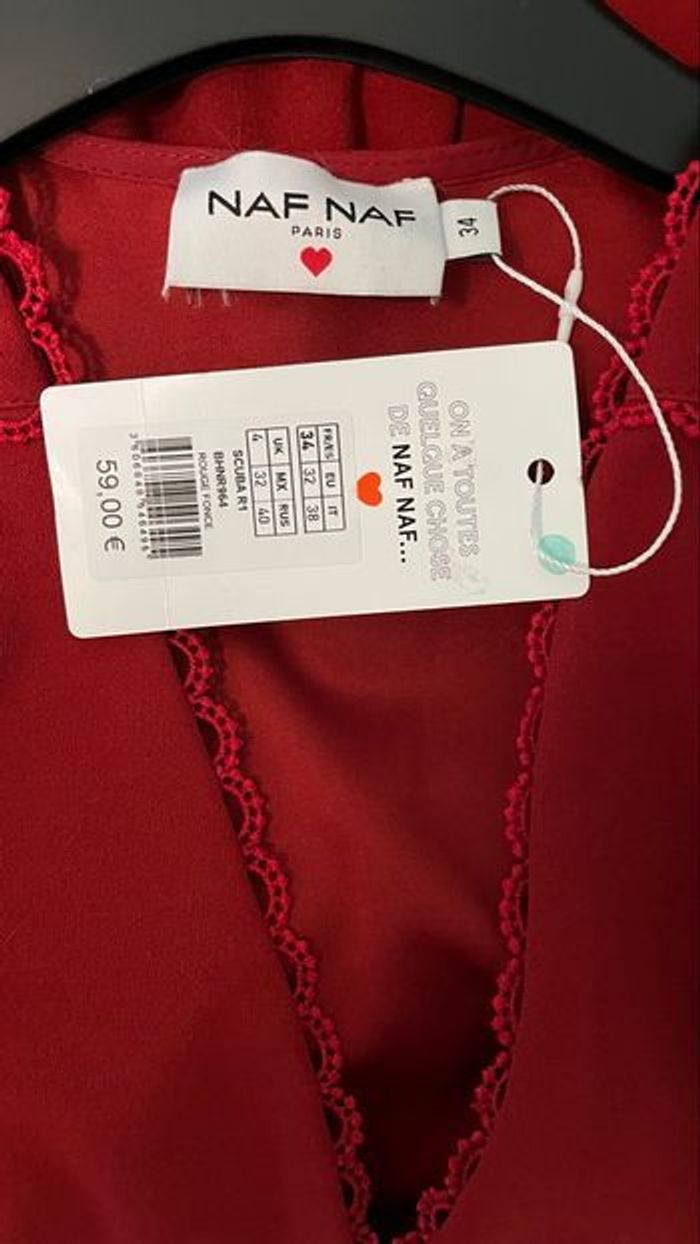 Robe Rouge Naf Naf - photo numéro 6