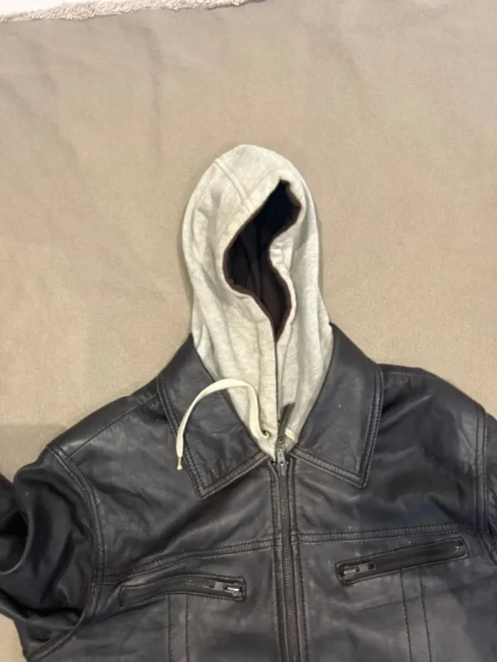 Blouson en cuir Teddy smith - photo numéro 2