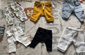 Lots de 6 pantalons taille 1 mois 