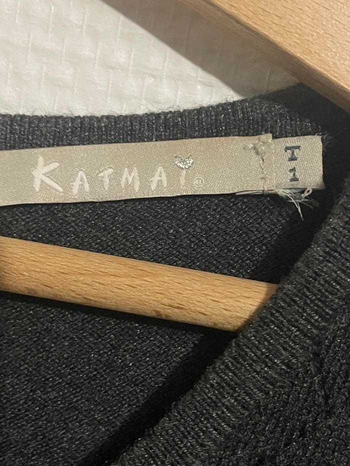 Robe pull Katmai – noire, douce et chaude – Taille S (36)