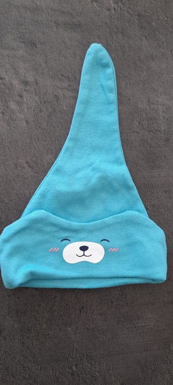 bonnet ours bleu