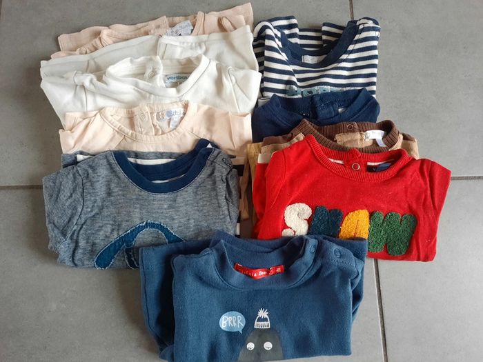 Lot de t-shirts bébé garçon 3 mois