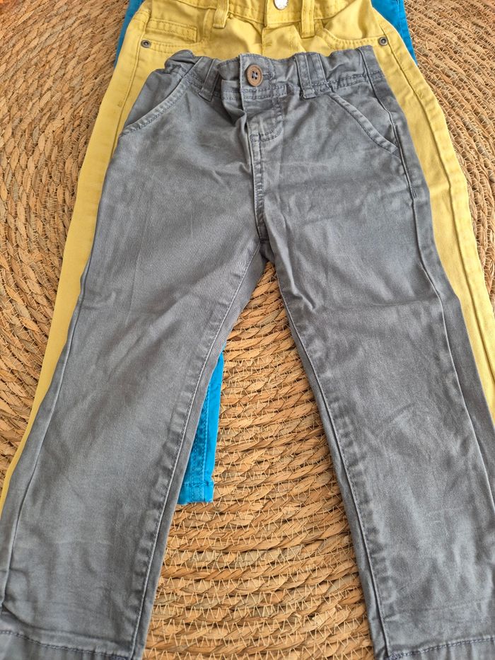 Lot de 3 pantalons colorés garçon 3 ans - photo numéro 6