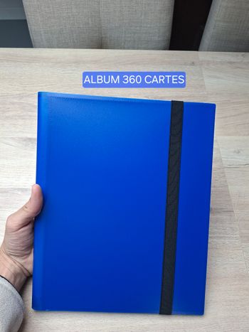 Album bleu de rangement pour 360 cartes Pokémon / lorcana de qualité premium