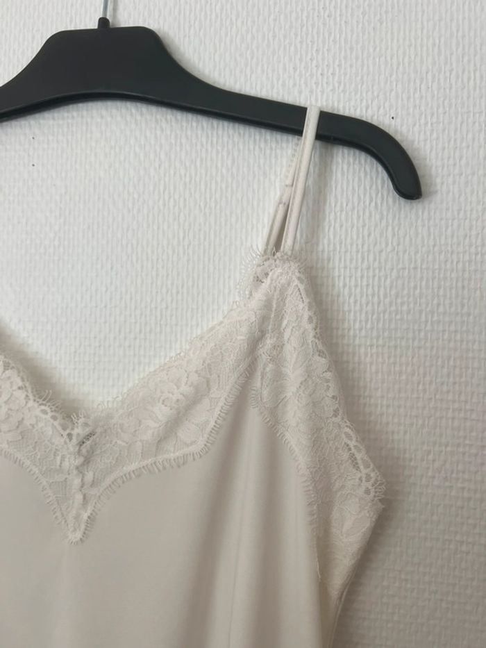 Débardeur fluide dentelle blanc - photo numéro 3