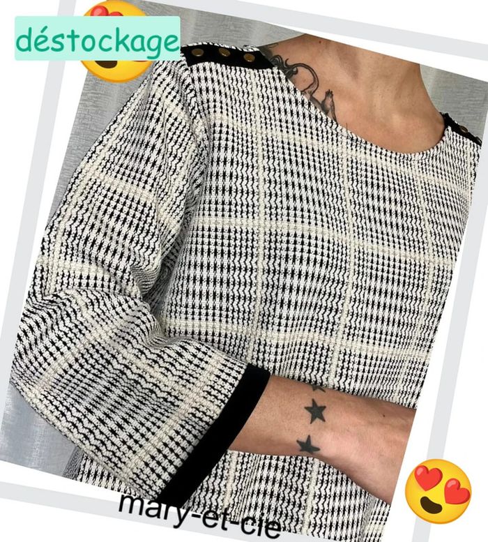 Haut manches 3/4 gdm taille XL - photo numéro 5