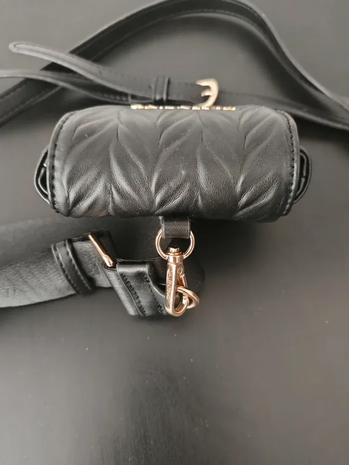 Mini-sac Valentino Mario Valentino matelassé noir – ceinture & bandoulière - photo numéro 4