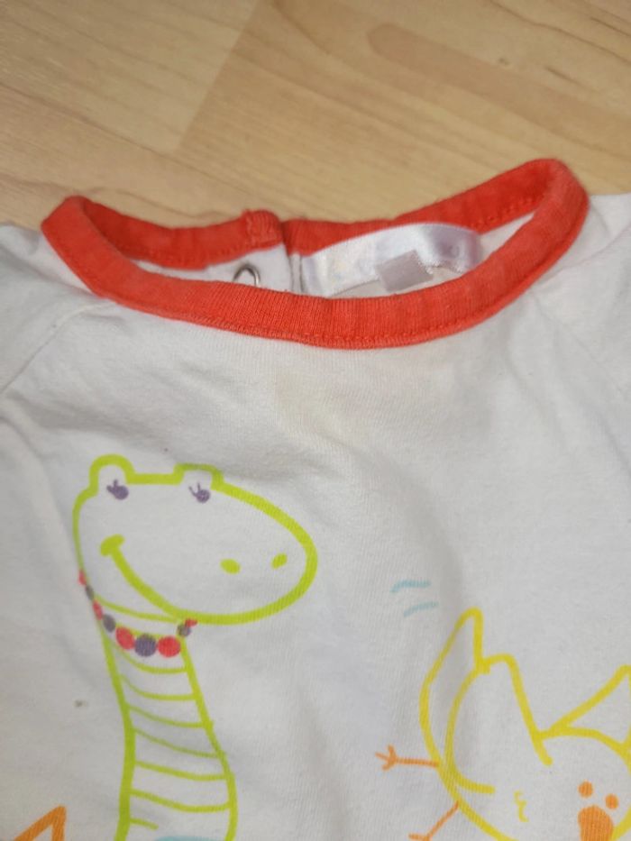 Lot de 2 pyjama 1 pièce léger 6 mois - photo numéro 3