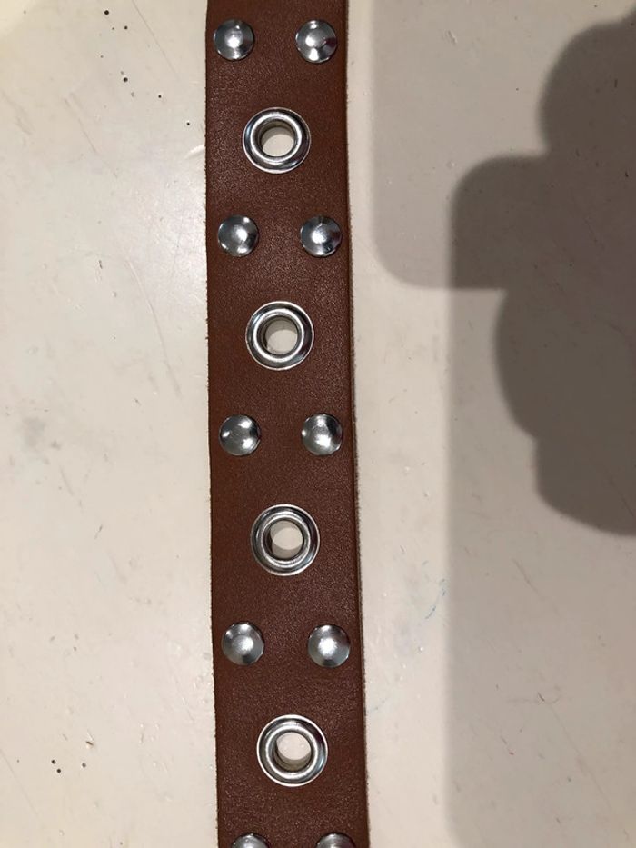 Ceinture cuir taille 30/75 Croûte de cuir  Made in - photo numéro 6