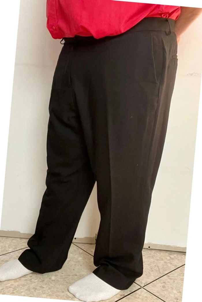 Pantalon à pince noir taille 54 - homme - photo numéro 3