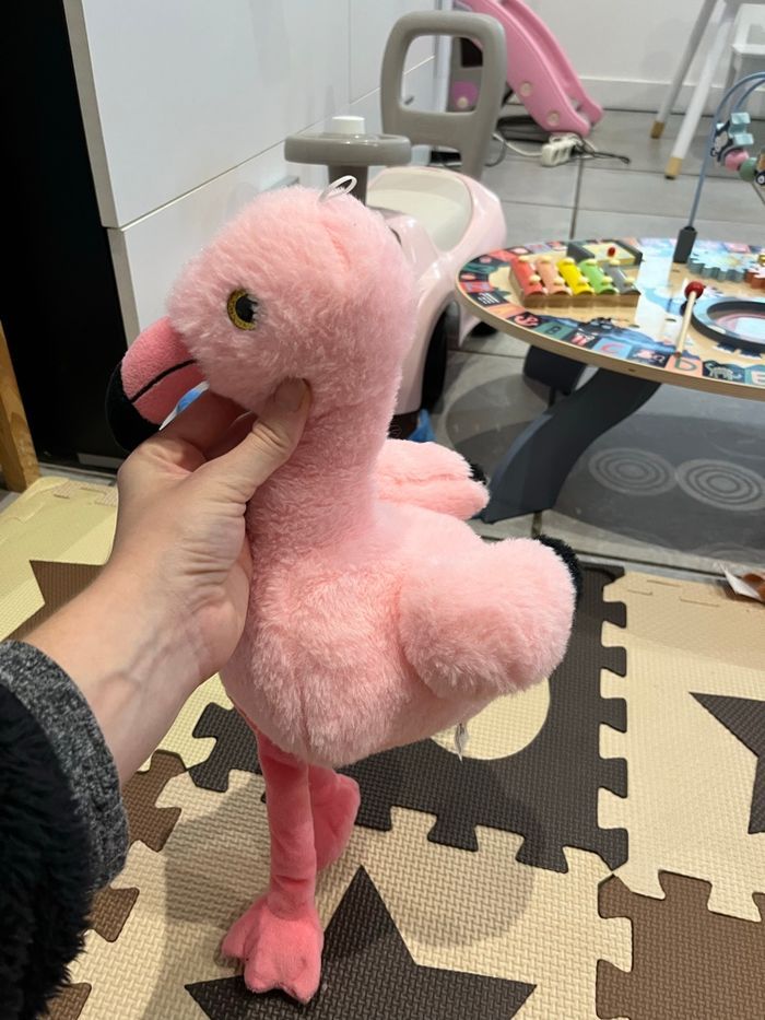 Peluche flamant rose - photo numéro 2