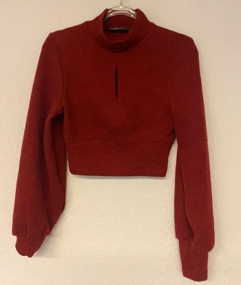 Crop top rouge