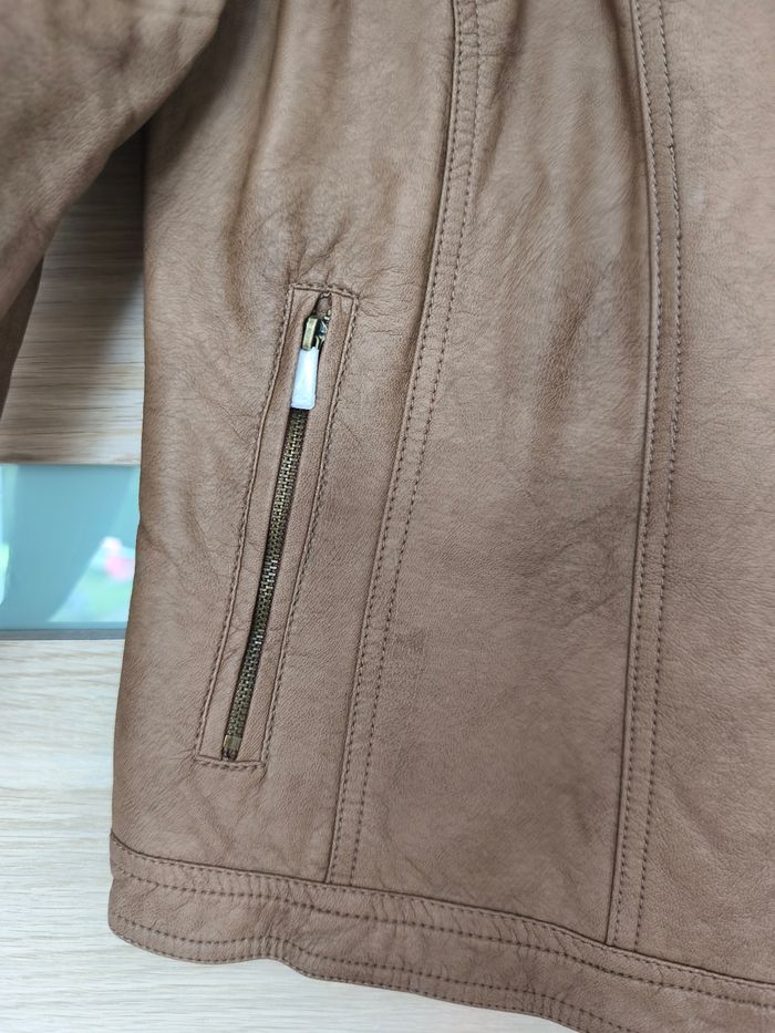 Veste similicuir marron - photo numéro 3