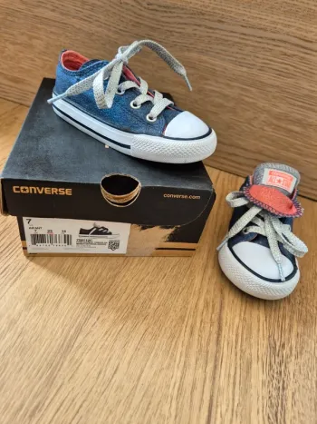 Converse bleu pailleté 23