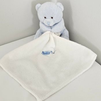 Doudou baby nat ourson bleu
