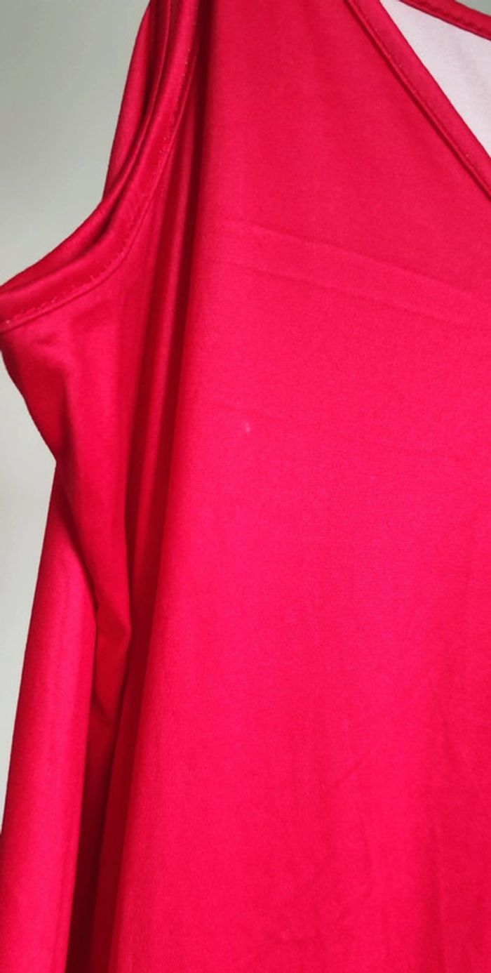 Robe longue rose femme XL - photo numéro 4