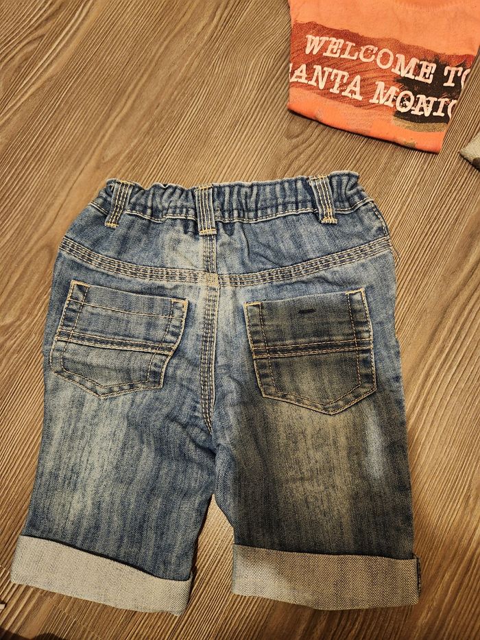 Ensemble bermuda en jean + 2 t-shirts Orchestra - photo numéro 4