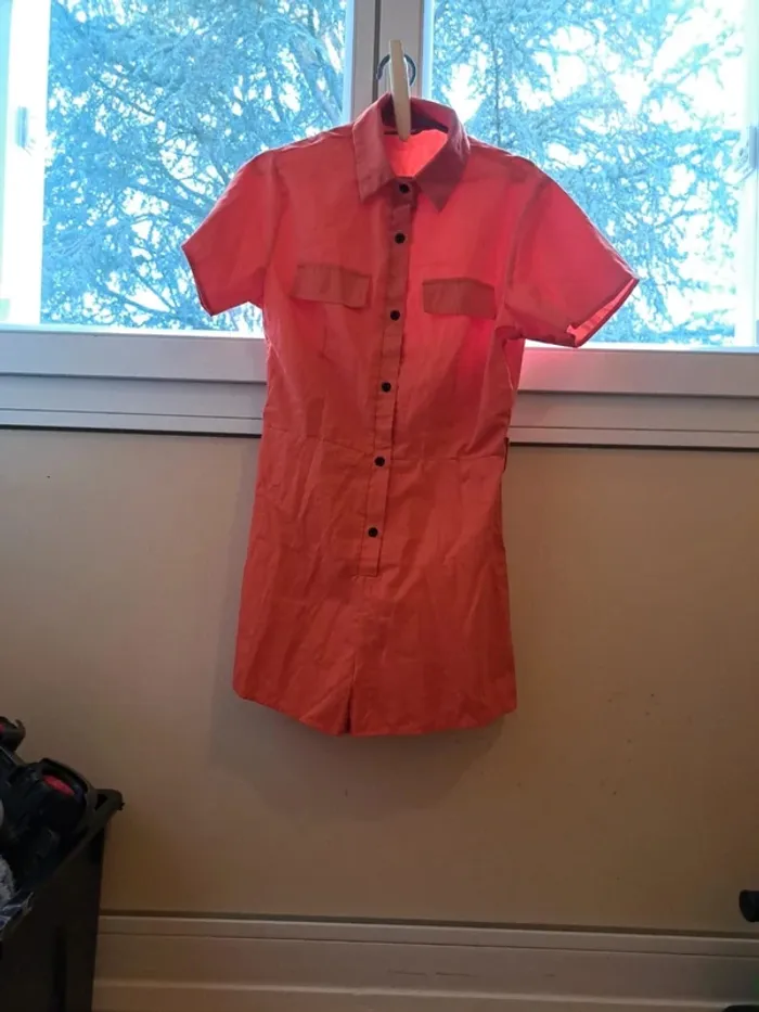 Look estival fun – Combi short corail Shein taille 36